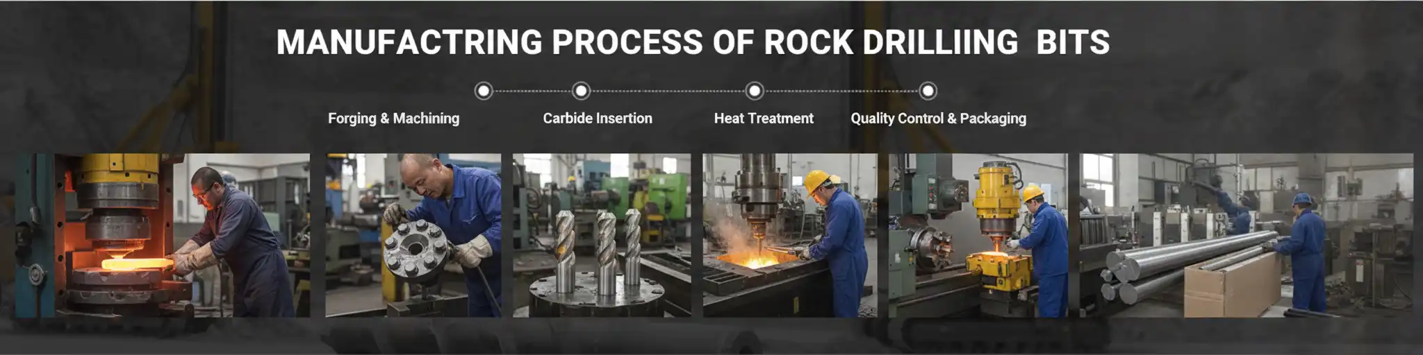 Manufacturing Process Of Rock Drilling Bits