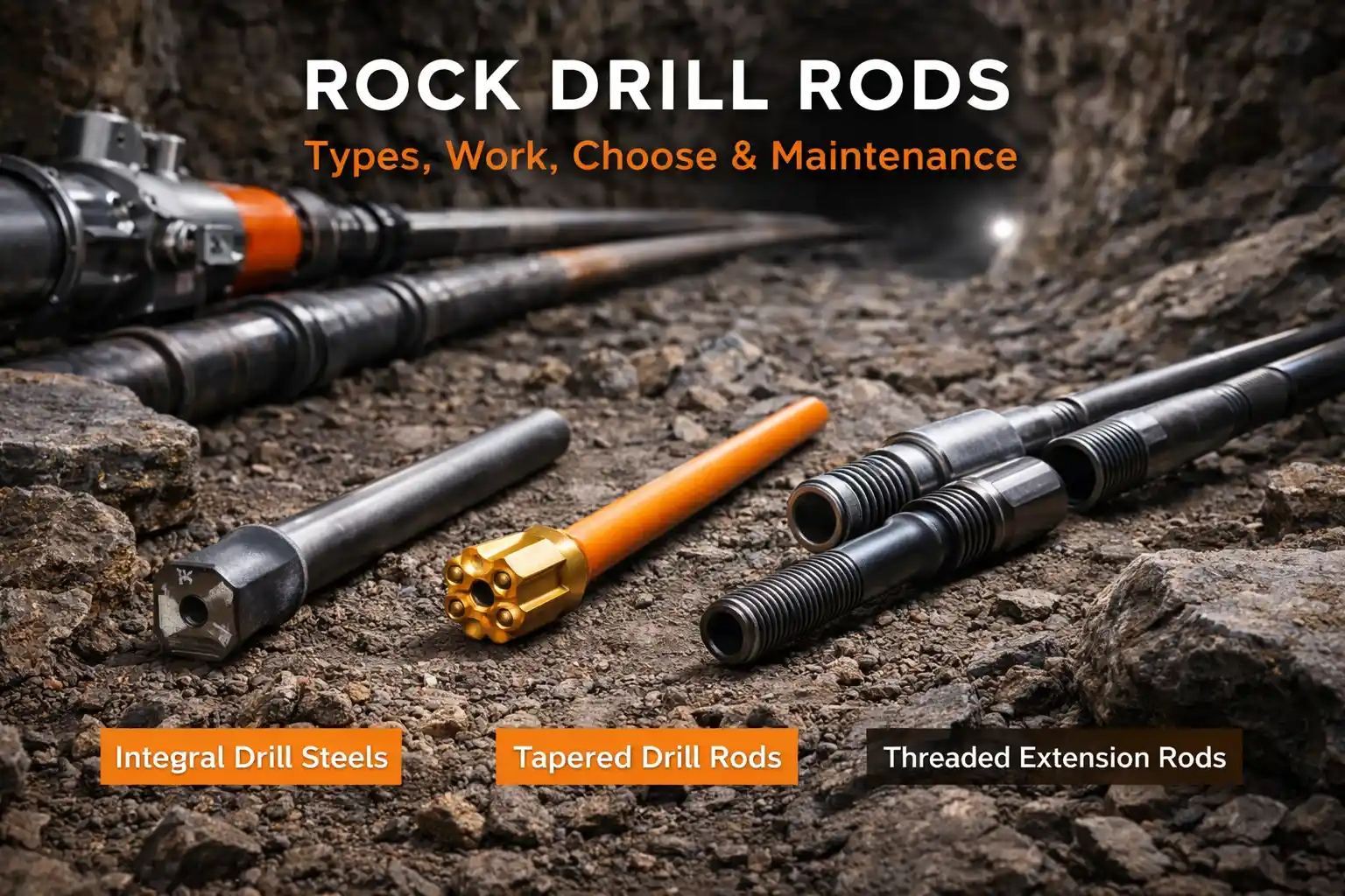 Rock Drill Rods Types,Work,Choose & Maintenance