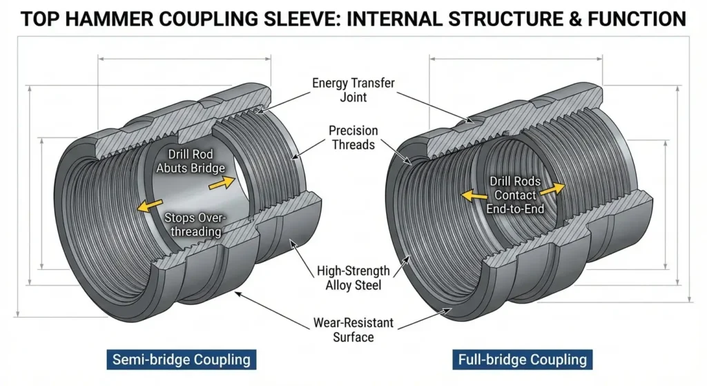 Top Hammer Coupling Sleeves Structure & Function