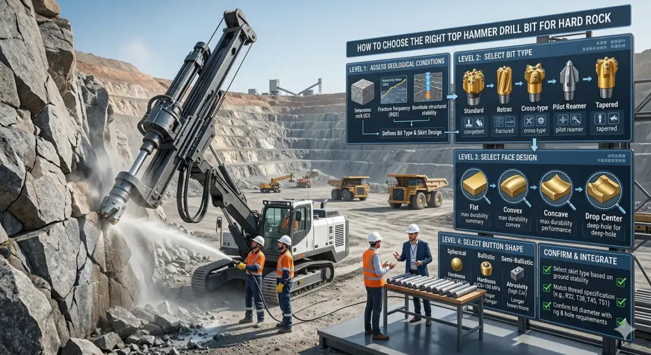 How to Choose the Right Top Hammer Drill Bit for Hard Rock