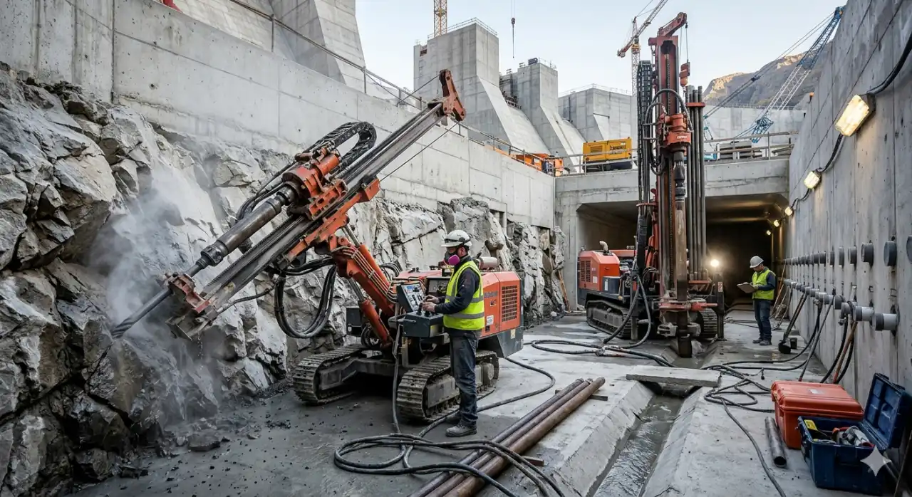 Drainage Curtain Drilling