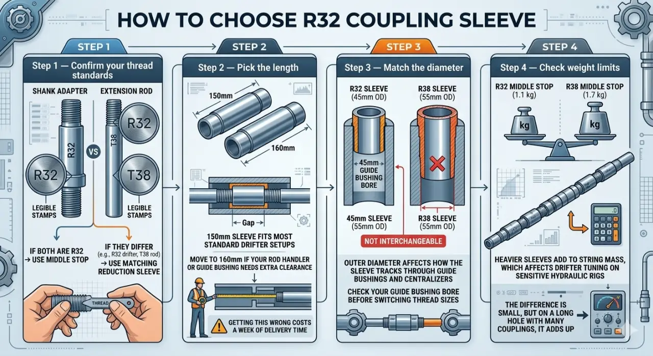 How To Choose R32 Coupling Sleeve