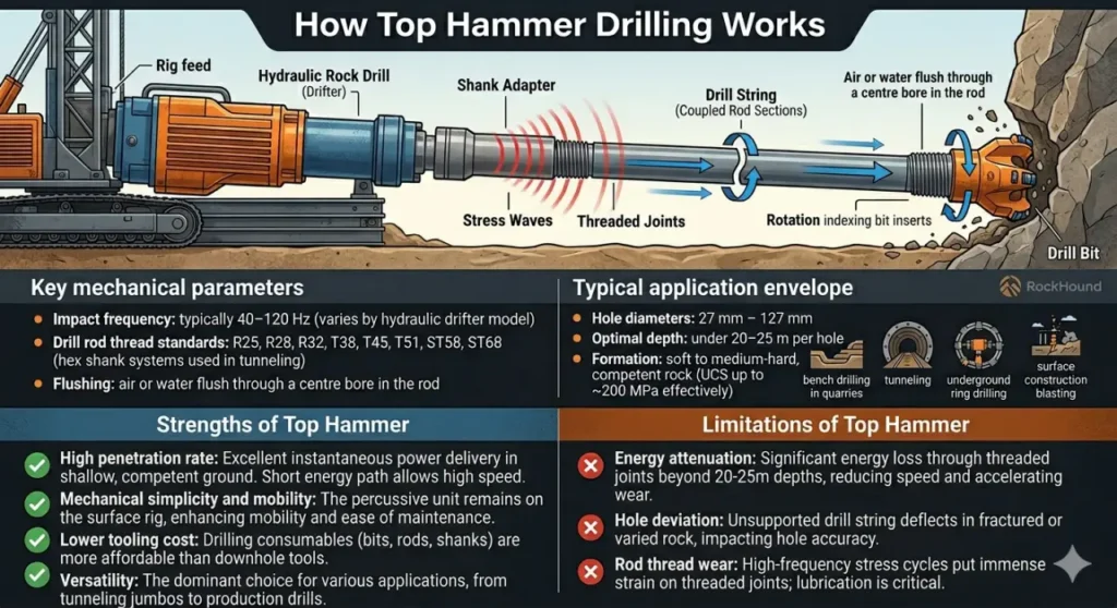 How Top Hammer Drilling Works