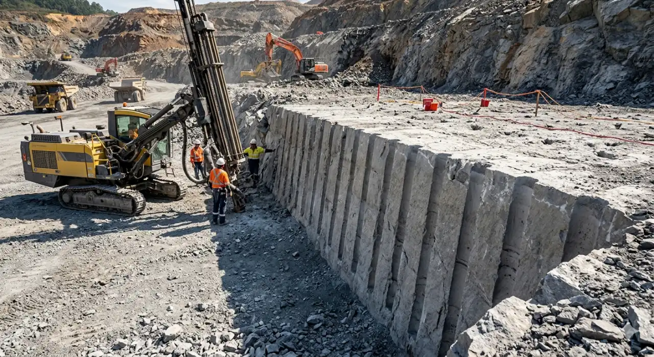 Pre-Split Blasting Protecting the Final Rock Face