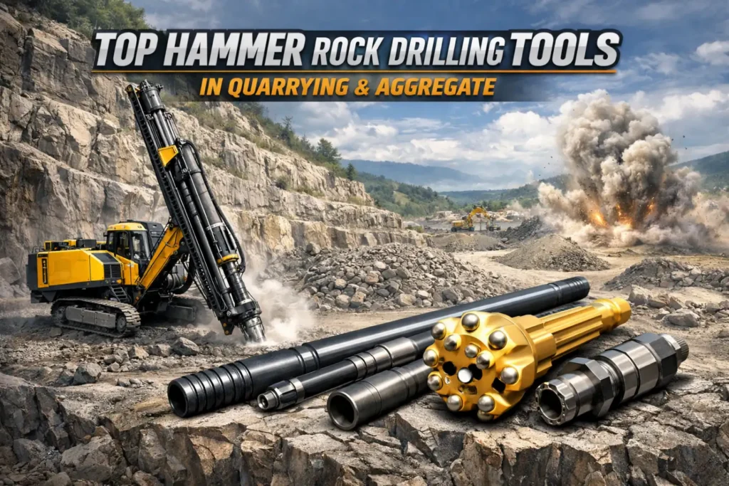Top Hammer Rock Drilling Tools in Quarrying & Aggregate
